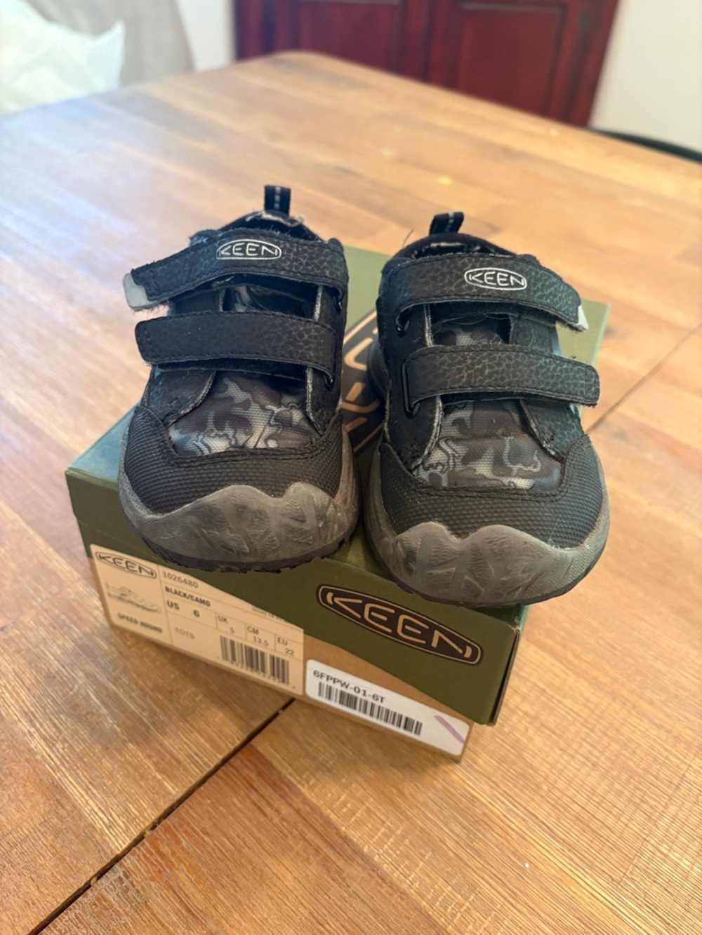 Keen Kids Black Double-Strap Sneakers